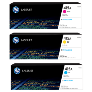 HP 415A Original LaserJet Toner Cartridges Cyan/Magenta/Yellow